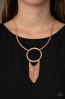 Pharaoh Paradise     Necklaces-Lovelee's Treasures-chain fringe,copper,jewelery,necklaces,shiny cooper