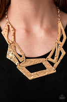 Break The Mold Necklaces-Lovelee's Treasures-asymmetrical,gold,hammered gold,jewelery,necklaces
