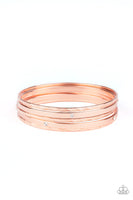 Be There With Baubles On Bracelets-Lovelee's Treasures-bangles,bracelets,copper,shiny copper,white rhinestone