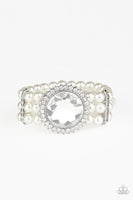 Speechless Sparkle Bracelets-Lovelee's Treasures-bracelets,jewelery,stretchy band,white,white rhinestone,white rhinestones