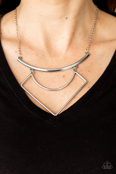 Egyptian Edge Necklaces-Lovelee's Treasures-abstract angled,geometrical,jewelery,necklaces,silver