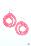 Show Your True NEONS Earrings-Lovelee's Treasures-acrylic,asymmetrical hoop,earrings,jewelery,multi,neon pink,standard fishhook