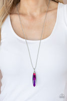 Meteor Shower - Multi Necklaces-Lovelee's Treasures-jewelry,lengthened,long,multi,necklaces,oil spill,popcorn chain