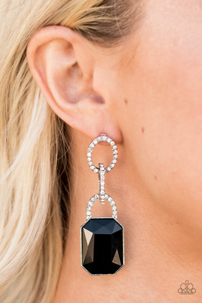Superstar Status  Earrings-Lovelee's Treasures-black,bling,earrings,jewelery