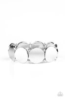 Metallic Spotlight - Silver Bracelets-Lovelee's Treasures-bracelets,jewelry,silver,stretchy band