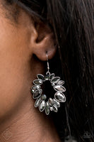 Try as I DYNAMITE  Earrings-Lovelee's Treasures-earrings,hematite gems,jewelery,marquise style cuts,silver,teardrop