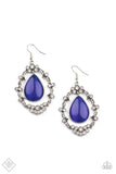 Icy Eden   Earrings  777-Lovelee's Treasures-blue,blue cat's eye,earrings,fishhook fitting,icy,jewelery,silver,teardrop