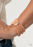 Thank Me LAYER    Bracelets      787-Lovelee's Treasures-bracelets,dainty,jewelery,Peach,silver fitting,stretchy bands