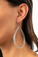 Just ENCASE You Missed It  Earrings   751-Lovelee's Treasures-dainty,earrings,gunmetal chain,jewelery,silver,standard fishhook