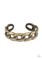 Living Off The GRIT Bracelets-Lovelee's Treasures-antiqued shimmer,bracelets,brass,jewelry,oversized brass chain