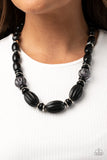 High Alert   Necklaces-Lovelee's Treasures-black,black beads,hammered,jewelery,necklaces,polished