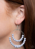 Paradise Party  Earring     727-Lovelee's Treasures-earrings,fishhook,flirtatiously,jewelery,silver,wire hoops