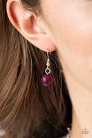 BEAD Your Own Drum   Necklaces-Lovelee's Treasures-gray beads,jewelery,necklaces,purple,white rhinestone,yellow