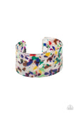 Freestyle Fashion Bracelets-Lovelee's Treasures-bracelets,jewelry,multi,multicolored,thick acrylic cuff,tortoise shell-like pattern