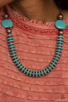 Desert Revival Necklaces-Lovelee's Treasures-copper beads,jewelery,necklaces,rustic copper,turquoise,turquoise discs,turquoise stones,white