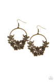 Eden Essence       Earrings-Lovelee's Treasures-antiqued brass hoop,brass,earrings,hoop,jewelery,standard fishhook fitting