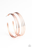 Rimmed Radiance Earrings-Lovelee's Treasures-copper,earrings,hoops,jewelery,shiny copper hoops,standard post fitting