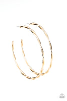 Out of Control Curves Earrings-Lovelee's Treasures-earrings,gold hoop,hoops,jewelery,oversized hoop