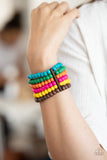 Diving in Maldives - Multi Bracelets-Lovelee's Treasures-bracelets,jewelry,multi,new arrivals,stretchy bands,wood,wooden