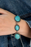 River View Bracelets-Lovelee's Treasures-blue,bracelets,jewelery,oval silver frames,oval turquoise stone,turquoise