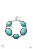 River View Bracelets-Lovelee's Treasures-blue,bracelets,jewelery,oval silver frames,oval turquoise stone,turquoise