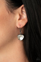 Star Quality Sparkle     Necklaces-Lovelee's Treasures-gunmetal,jewelery,oversized,white teardrop