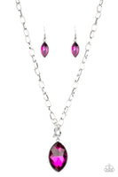 Unlimited Sparkle   Necklaces 765-Lovelee's Treasures-jewelery,necklaces,pink,silver,toggle closure