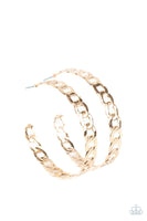 Climate CHAINge Earrings-Lovelee's Treasures-chain links,earrings,gold,jewelery,silver,standard post fitting