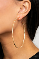 Diamondback Diva     Earrings   750-Lovelee's Treasures-diamond cut textures,earrings,gold,jewelery,oversized hoops