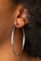 Infinite Twist Earrings-Lovelee's Treasures-earrings,flat silver bars,hoops,jewelery,silver,standard post fitting