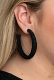 TWINE and Dine  Earrings 776-Lovelee's Treasures-earrings,earthy,hoop,jewelery,post fitting,white