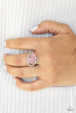 Million Dollar Matchmaker Rings-Lovelee's Treasures-dainty stretchy band,encrusted bands,encrusted heart,encrusted heart frame,flexible fit,jewelry,pink,pink rhinestone,rings,white rhinestones