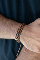 Plain and Prairie - Brown Bracelets-Lovelee's Treasures-bracelets,brown,brown leather,jewelry,men,New arrivals 5/7/21,rugged braid