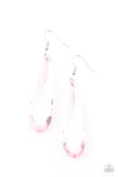 Crystal Crowns - Pink Earrings  New Arrivals-Lovelee's Treasures-crystal like,earrings,jewelry,new arrivals 6/14/21,pink,pink teardrop,standard fishhook fitting