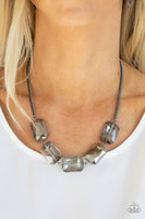 Heard It On The HEIR-Waves Necklaces-Lovelee's Treasures-black,blue,emerald cut gems,iridescently icy,jewelery,necklaces