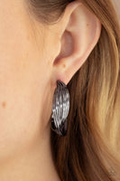 Paparazzi - Curves In All The Right Places - Black Earrings