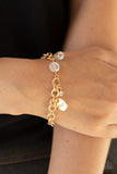 Lovable Luster Bracelets-Lovelee's Treasures-adjustable clasp closure,bracelets,dainty white rhinestones,double-linked silver chain,flirty fringe,gold,iridescent crystal-like beads,jewelry,silver discs,white