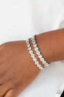 On The Spot Shimmer Bracelets-Lovelee's Treasures-bracelets,flattened silver studs,jewelry,shimmery cuff,shiny finish,silver