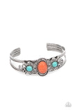 Artisan Ancestry Bracelets-Lovelee's Treasures-bracelets,jewelry,orange,oval orange stone,silver floral filigree,studded silver cuff,turquoise stone beads