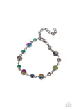 Paparazzi - Colorfully Cosmic - Multi Bracelets New Arrivals-Lovelee's Treasures-bracelets,jewelry,multi,new arrivals,oil spill iridescence,smoky crystal-like beads