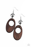 Retro Reveal - Brown Earrings COMING SOON Pre-Order-Lovelee's Treasures-brown,coming soon Pre-Order,earrings,jewelry,standard fishhook fitting,wood wooden