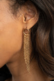 Divinely Dipping - Gold Earrings