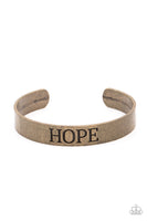 Hope Makes The World Go Round - Brass Bracelets