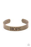 Hope Makes The World Go Round - Brass Bracelets