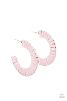 A Chance of RAINBOWS - Pink         Earrings-Lovelee's Treasures-earrings,hoop,jewelry,pink,standard post fitting