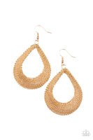 A Hot MESH - Gold Earrings-Lovelee's Treasures-earrings,gold,jewelry,standard fishhook fitting