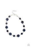Paparazzi - Colorfully Cosmic - Blue Bracelets New Arrivals-Lovelee's Treasures-blue,bracelets,jewelry,metallic blue crystal-like beads,new arrivals