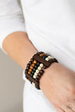 Caribbean Catwalk - Multi Bracelets New Arrivals-Lovelee's Treasures-bracelets,jewelry,multi,stretchy bands,tropical look,wood