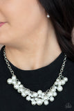 Paparazzi - Down For The COUNTESS - White Necklaces-Lovelee's Treasures-jewelry,necklaces,white,white pearls