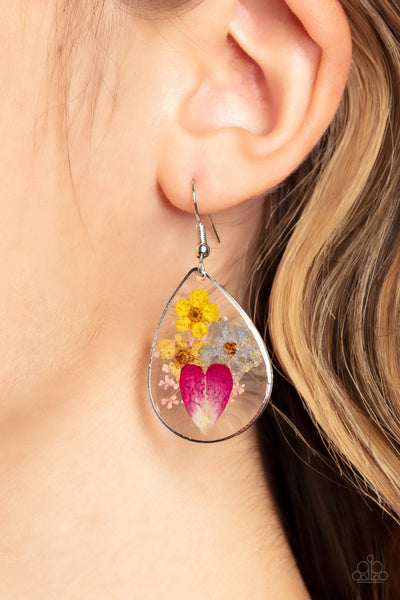 Prim and PRAIRIE - Multi Earrings New Arrivals-Lovelee's Treasures-earrings,jewelry,multi,new arrivals,standard fishhook,teardrop,wildflowers